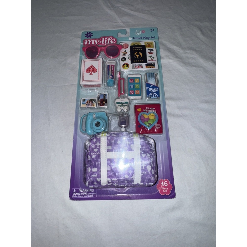 My Life As Travel Play Set 16pc Accessories for 18 inch Dolls NIP 810019191305